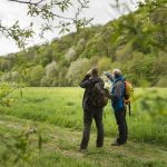 Wiesenweg im Maintal bei Dippach zum Vogelbeobachtungsturm. Foto: Andreas Hub