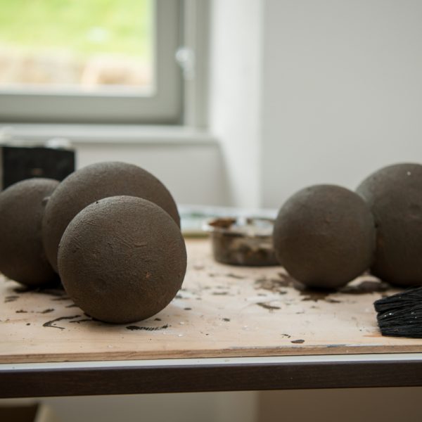 Modellentwurf von Michaela Biet in Styropor gearbeitet. Foto: Thomas Ochs