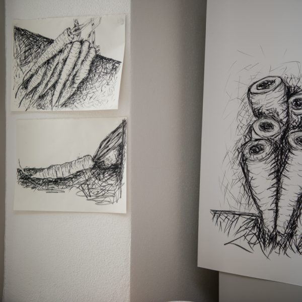 Skizzen für den Entwurf von Cissy van der Wel. Foto: Thomas Ochs