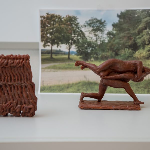 Modellentwürfe in Wachs gearbeitet von Adelbert Heil. Foto: Thomas Ochs