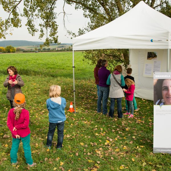 Pavillon von Emanuela Camacci bei der Kunstmeile am Kanal. Foto: Thomas Ochs