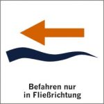 Piktogramm_Fließrichtung Piktogramm Ein-/Ausstiegsstelle für Kanufahrer am Main. Bildrechte: Flussparadies Franken