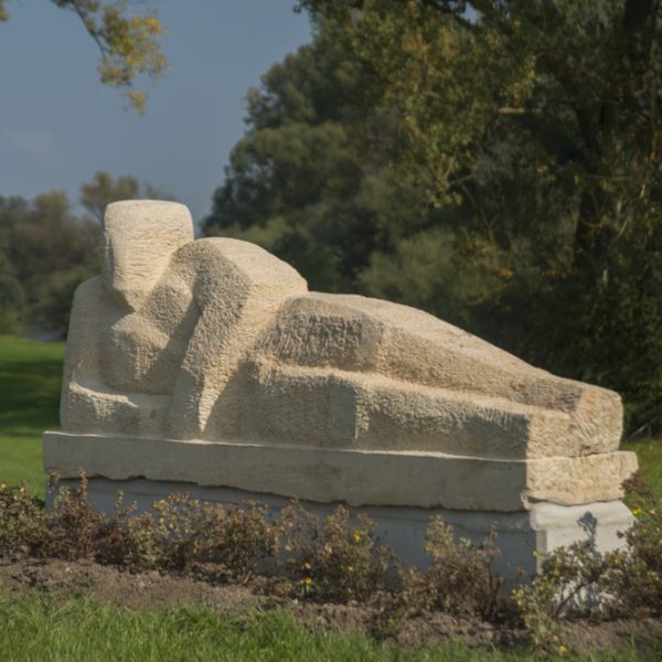 Main-Skulptur von Regina Lange bei Zapfendorf. Foto: Thomas Ochs