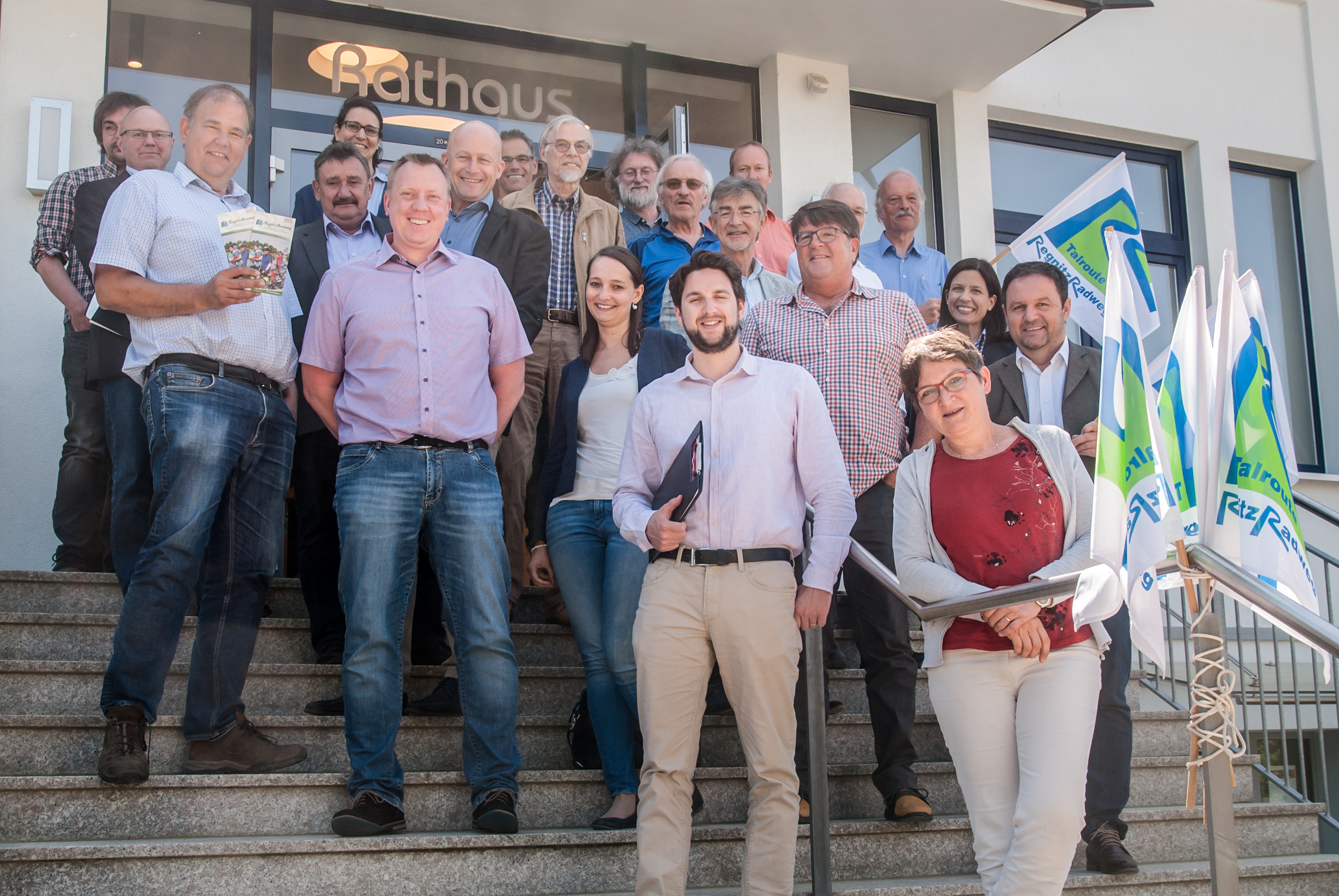 Treffen der Arbeitsgruppe RegnitzRadweg in Bubenreuth am 8. Mai 2018. Foto: Anne Schmitt
