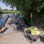 170602-03_Regnitzradweg_HMA_9427 Die Pettstadter Fähre ist einer der Höhepunkte am RegnitzRadweg. Foto: M. Hammrich