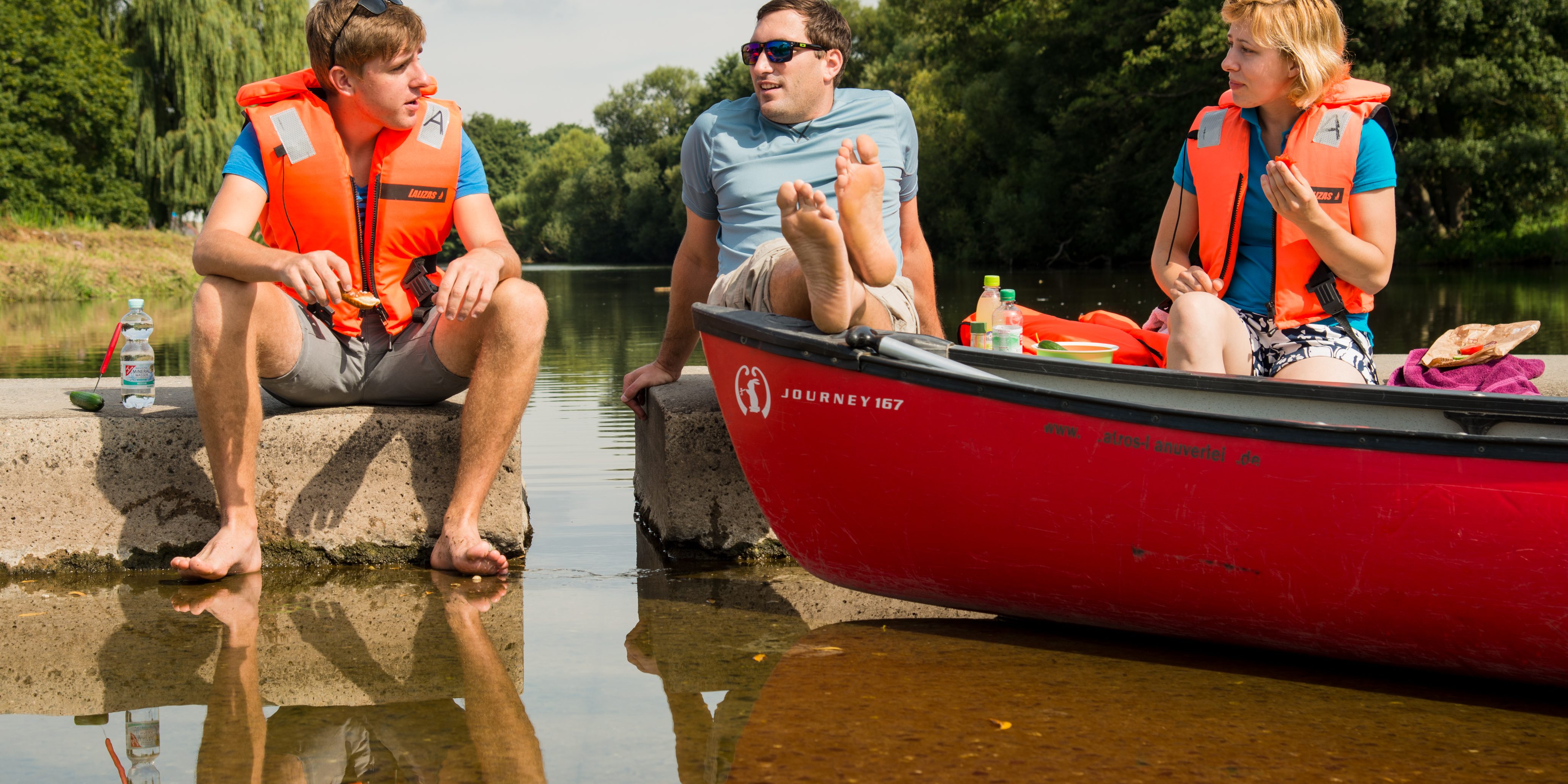 Das Flussparadies vom Boot aus beim Paddeln genießen. Foto: Thomas Ochs