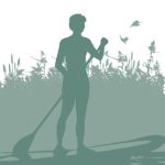 SUP-Knigge. Naturverträgliches Stand-Up-Paddeling. Faltblatt der Umweltstation Fuchsenwiese Bamberg.