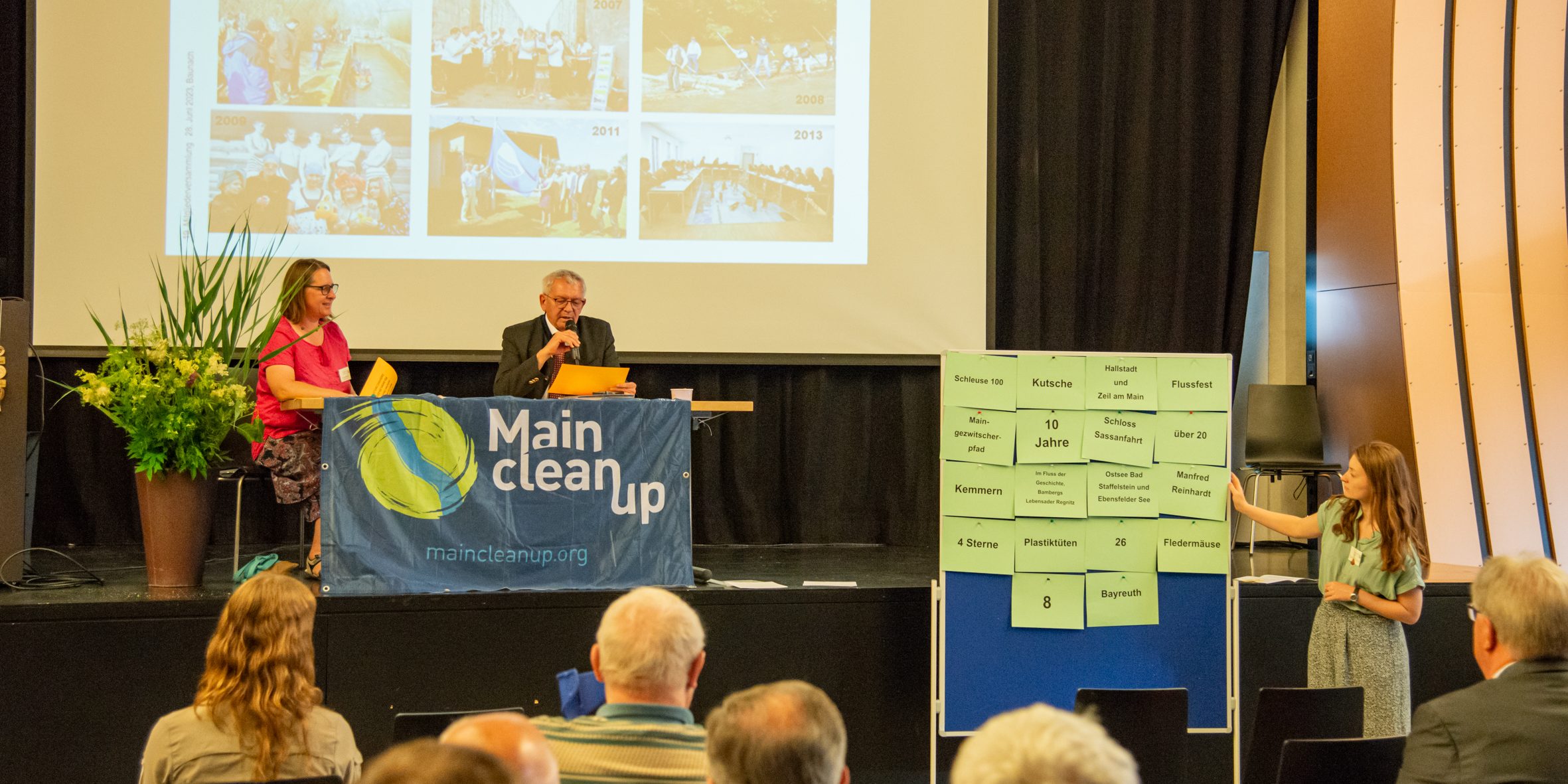 Der Rückblick auf 20 Jahre Flussparadies Franken als kurzweiliges Quiz. Foto: Thomas Ochs Der Rückblick auf 20 Jahre Flussparadies Franken als kurzweiliges Quiz. Foto: Thomas Ochs