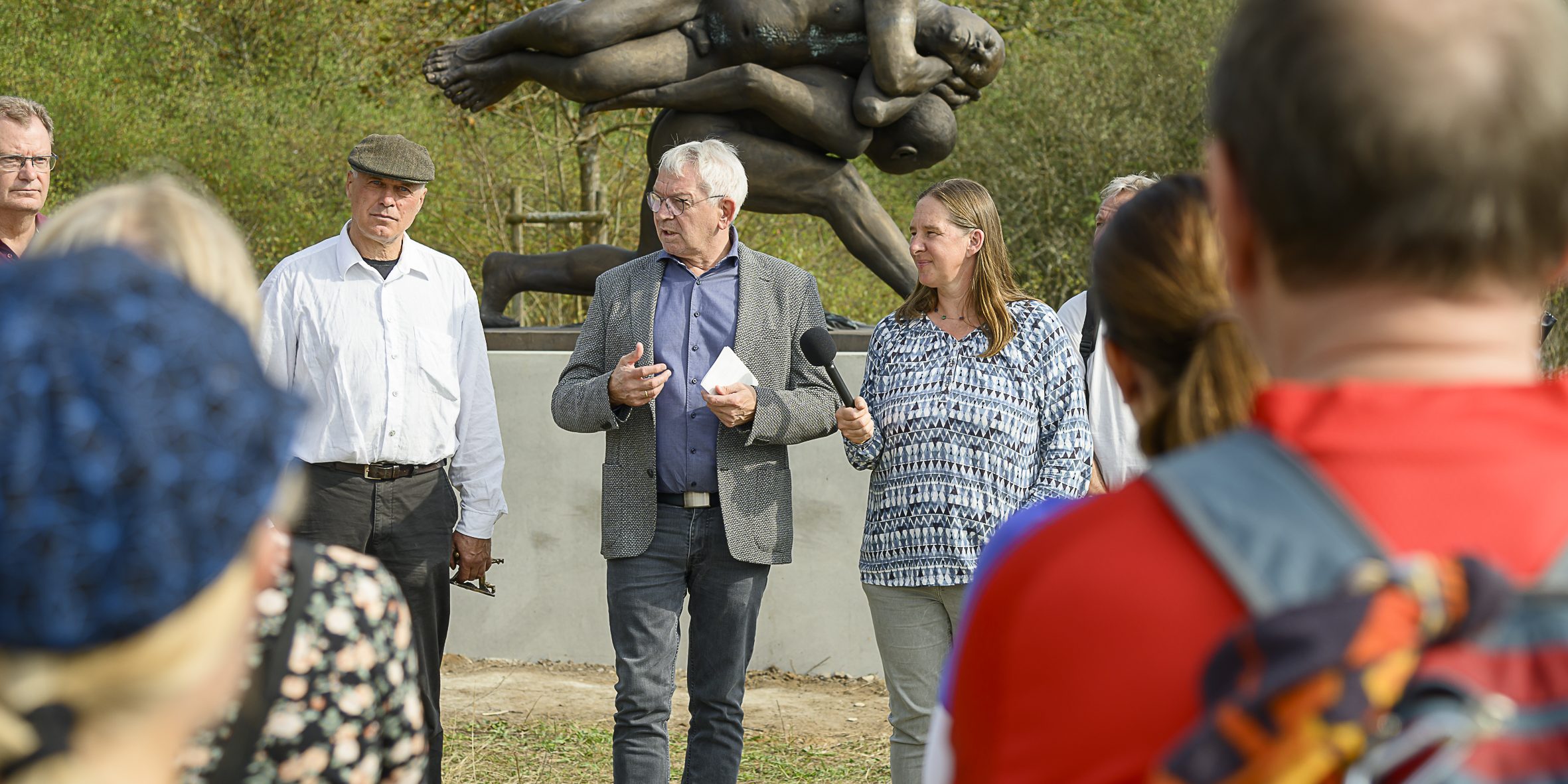 Eröffnung Rentnerruh-Kunstwerk zur Internationalen Woche des Landkreises Bamberg 2024. Foto: Thomas Ochs
