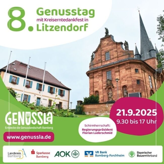 8. Genusstag in Litzendorf. Herausgeber: Landratsamt Bamberg