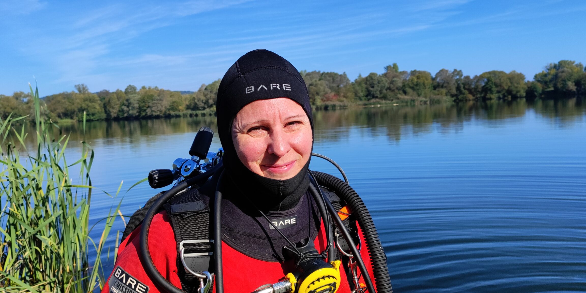 Naturschutztaucherin Anja Künstler. Foto: Anne Schmitt