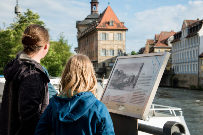 Flusspfad Tafel Am Kranen. Foto: Thomas Ochs Flusspfad Tafel Am Kranen. Foto: Thomas Ochs